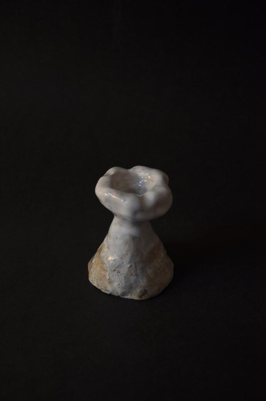 ceramic candleholder VULCANO